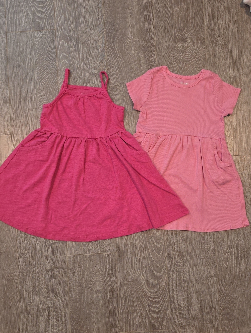 Garanimals Girls Two-Piece Pink & Rose Cotton Dresses